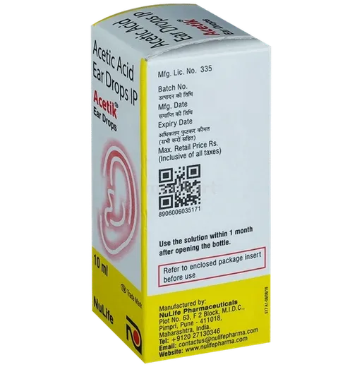 acetik ear drop 10 ml